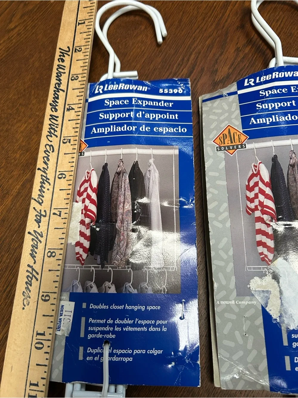 Closet Space Expanders-White Metal Ladder Hooks/ Set of2-perfect for children rm